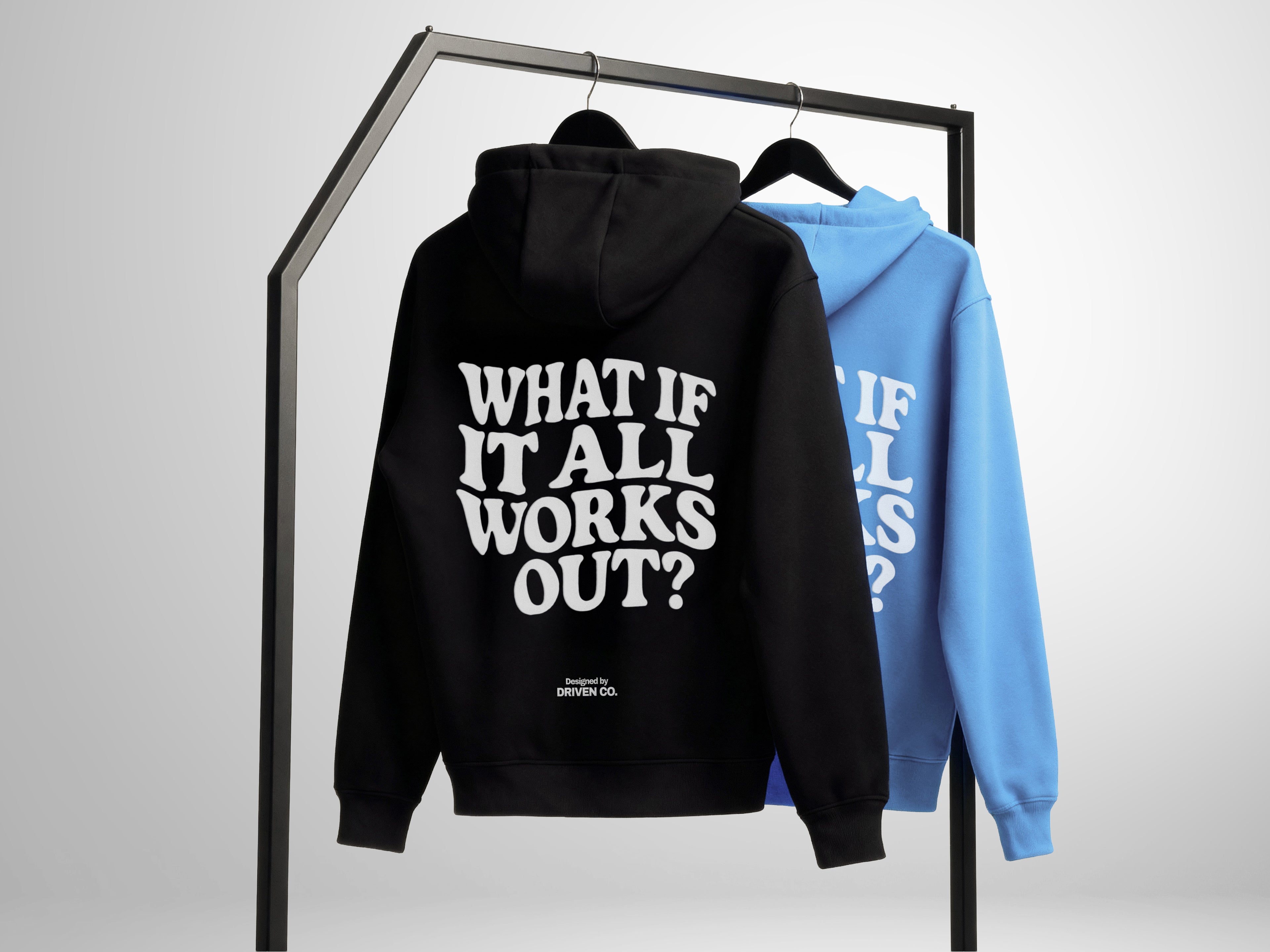 WHAT IF HOODIE MIDNIGHT BLACK